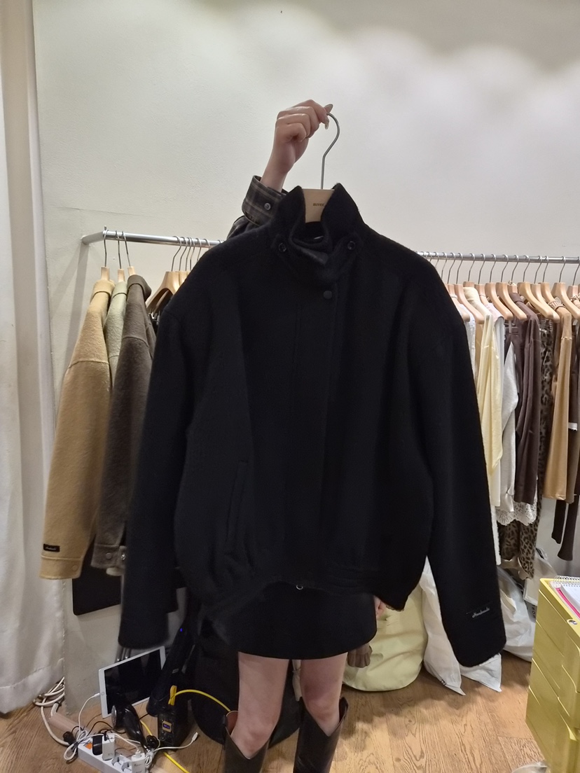 AUVERFIT東大門㊣直郵女士新品25秋冬時尚休閑人氣夾克手工AUVERFIT夾克圖色4