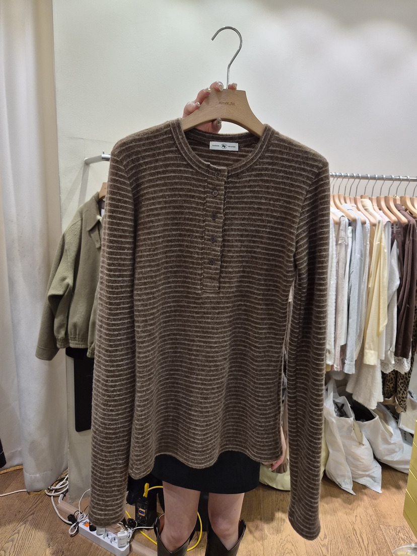 AUVERFIT東大門㊣直郵女士新品職業時尚針織衫安哥拉單排扣AUVERFIT針織衫圖色2