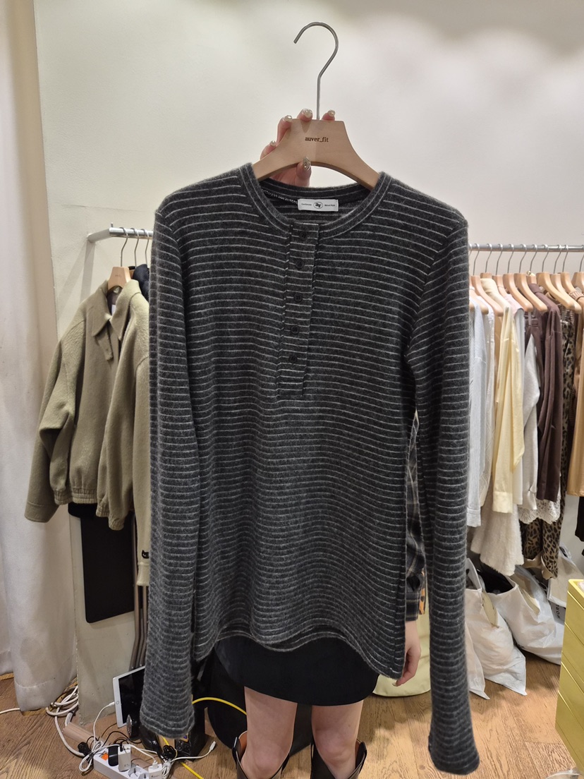 AUVERFIT東大門㊣直郵女士新品職業時尚針織衫安哥拉單排扣AUVERFIT針織衫圖色3