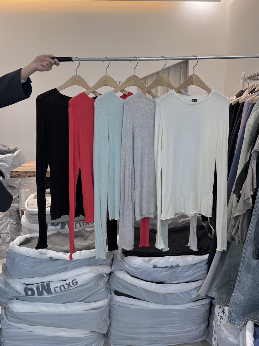 FRIC韓國代購㊣女裝新款人氣休閑真品長袖T恤安哥拉羊毛紗布FRIC長袖T恤