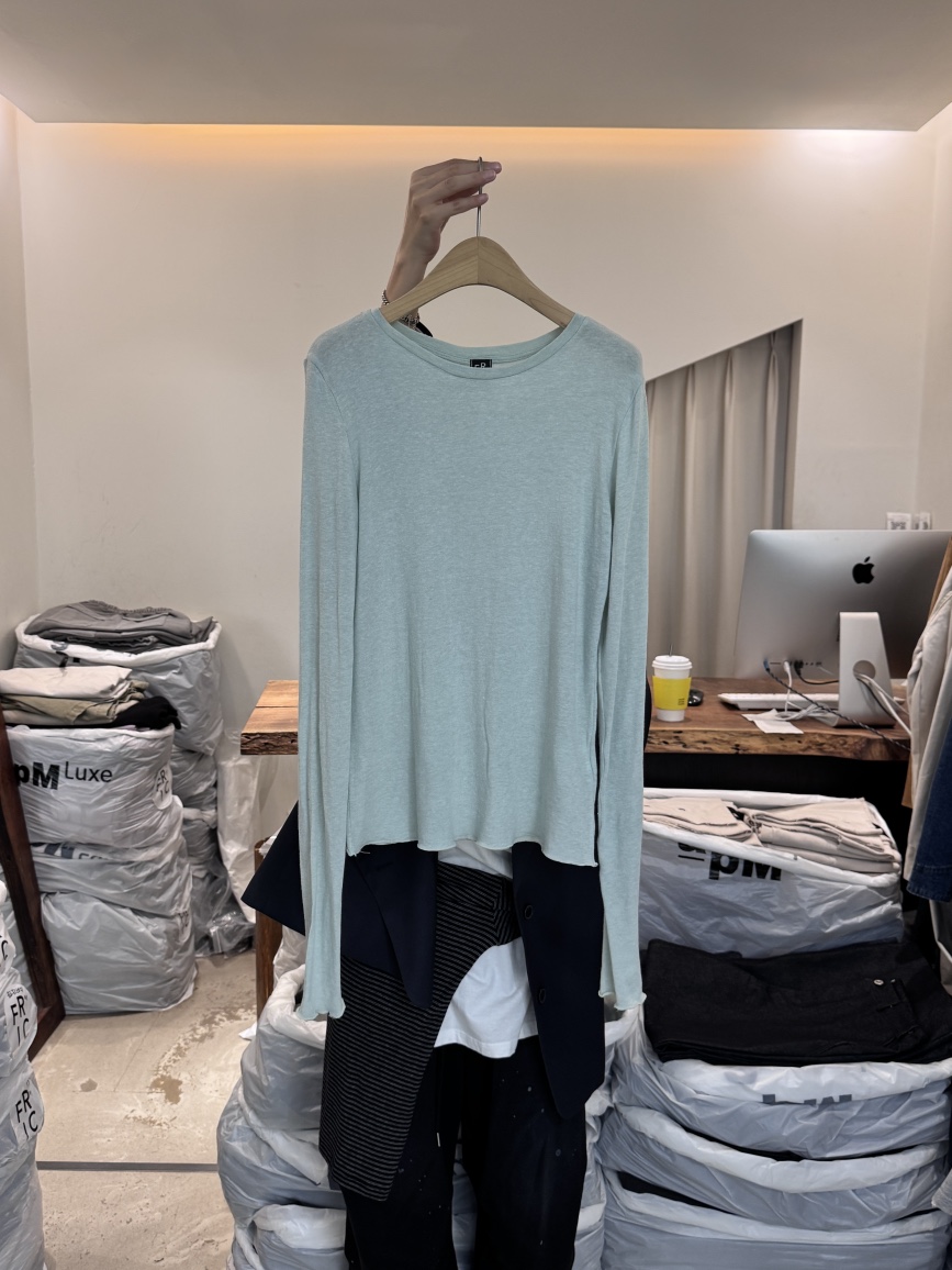 FRIC韓國代購㊣女裝新款人氣休閑真品長袖T恤安哥拉羊毛紗布FRIC長袖T恤