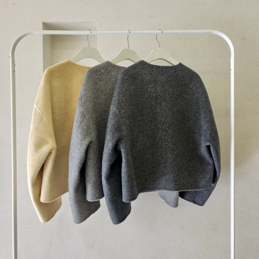 LA BLOOM東大門㊣實拍女士新品推薦真品人氣夾克手工制作羊絨La Bloom夾克