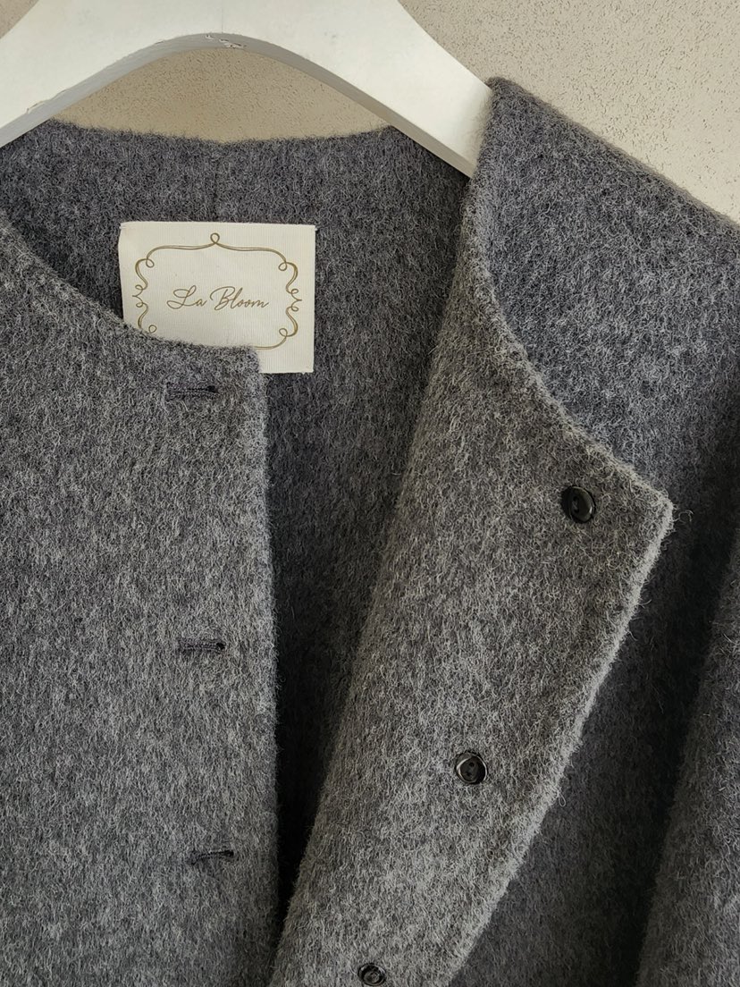 LA BLOOM東大門㊣實拍女士新品推薦真品人氣夾克手工制作羊絨La Bloom夾克
