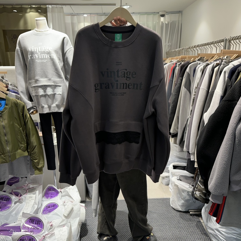 THE LOT東大門㊣代購女士新款人氣熱賣真品職業時尚衛衣加絨THE LOT/	LOT衛衣圖色2