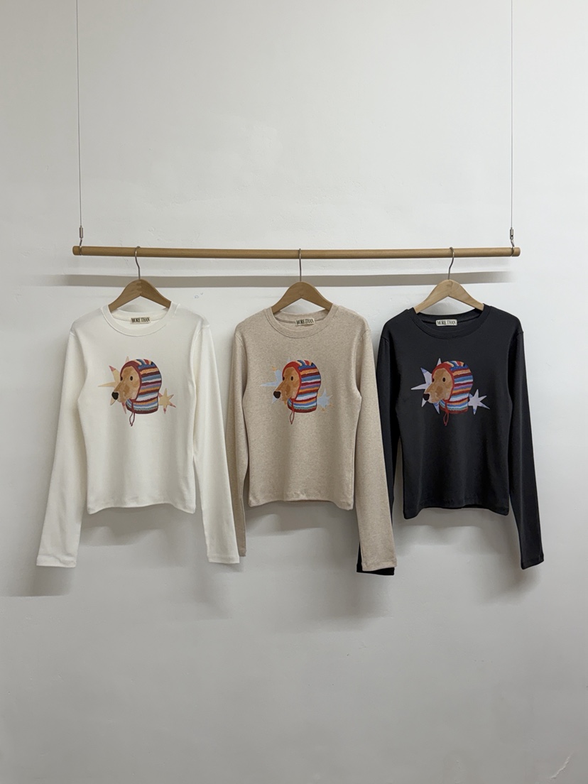 MORE THAN-P東大門㊣代購女裝新款人氣25秋冬時尚長袖T恤MORE THAN長袖T恤