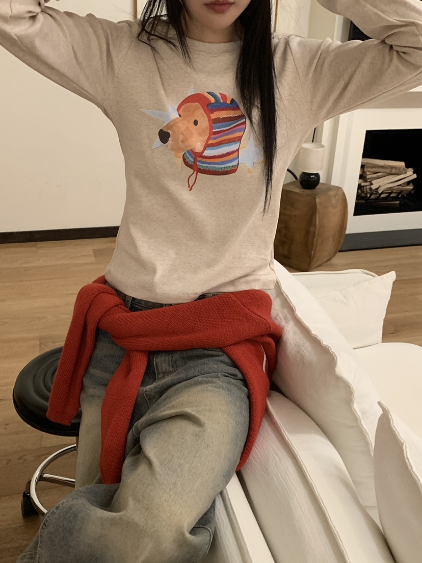 MORE THAN-P東大門㊣代購女裝新款人氣25秋冬時尚長袖T恤MORE THAN長袖T恤