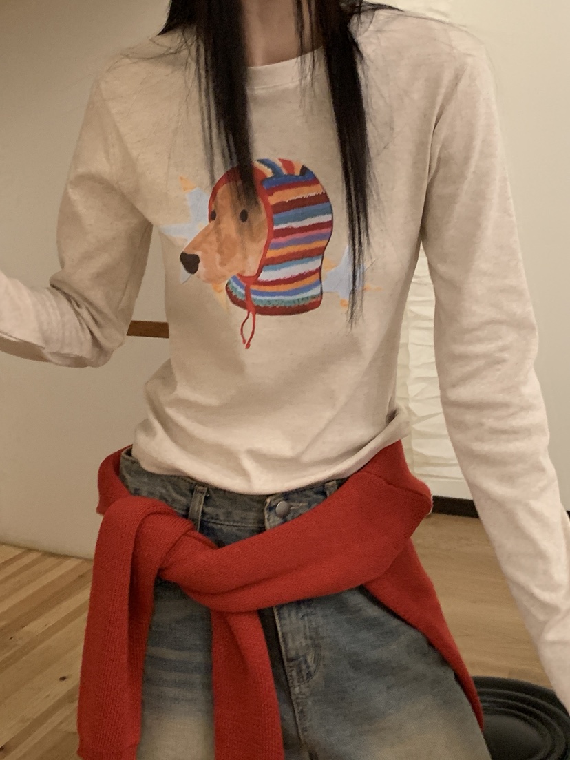 MORE THAN-P東大門㊣代購女裝新款人氣25秋冬時尚長袖T恤MORE THAN長袖T恤