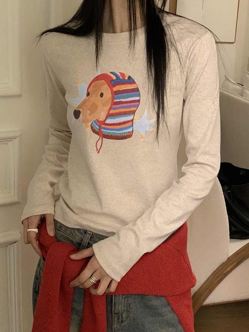 MORE THAN-P東大門㊣代購女裝新款人氣25秋冬時尚長袖T恤MORE THAN長袖T恤