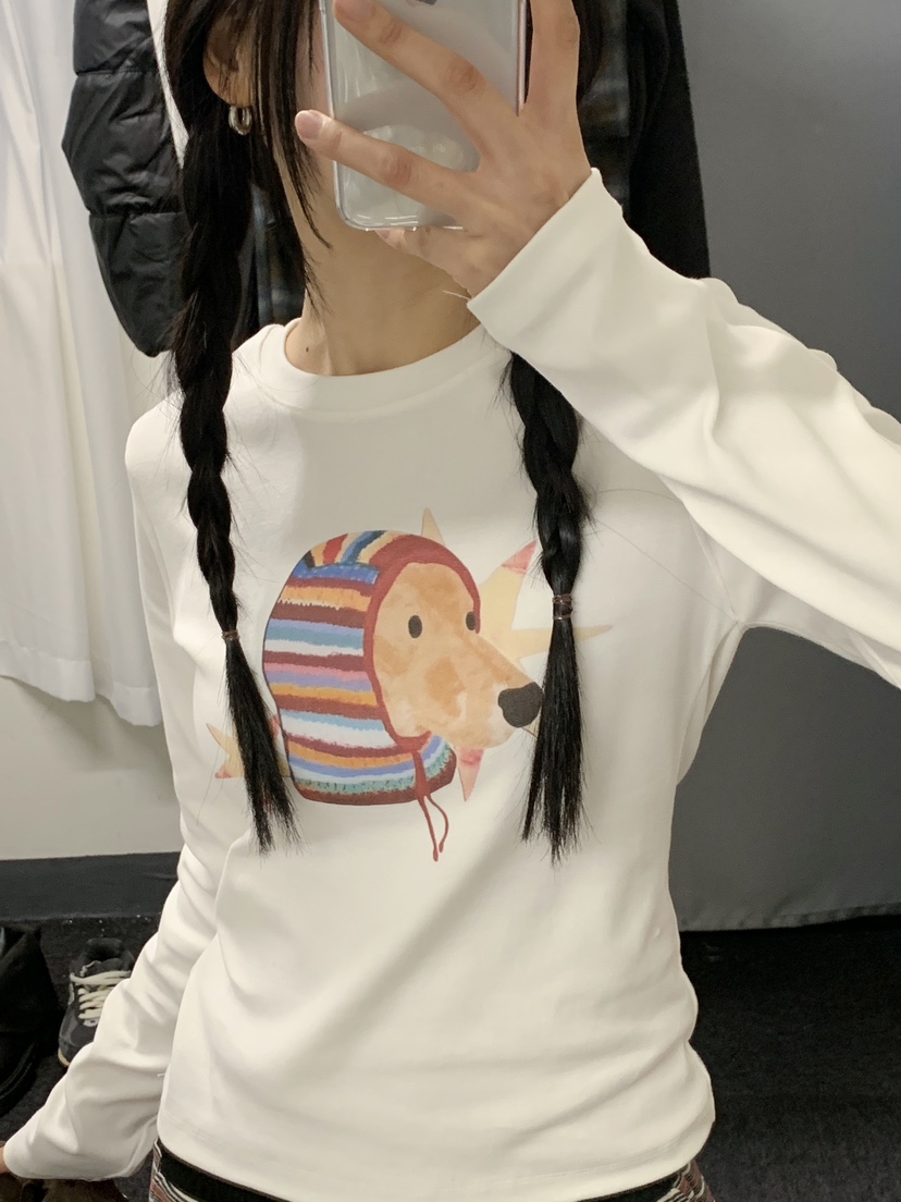 MORE THAN-P東大門㊣代購女裝新款人氣25秋冬時尚長袖T恤MORE THAN長袖T恤