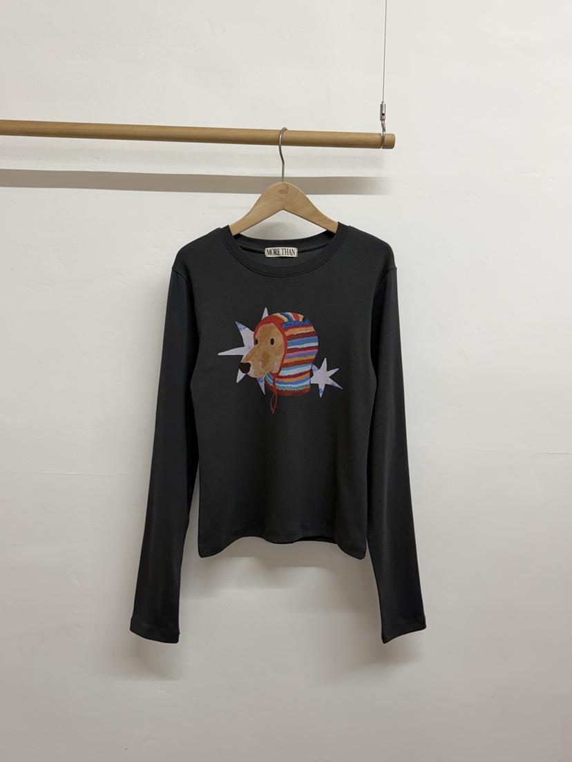 MORE THAN-P東大門㊣代購女裝新款人氣25秋冬時尚長袖T恤MORE THAN長袖T恤圖色2