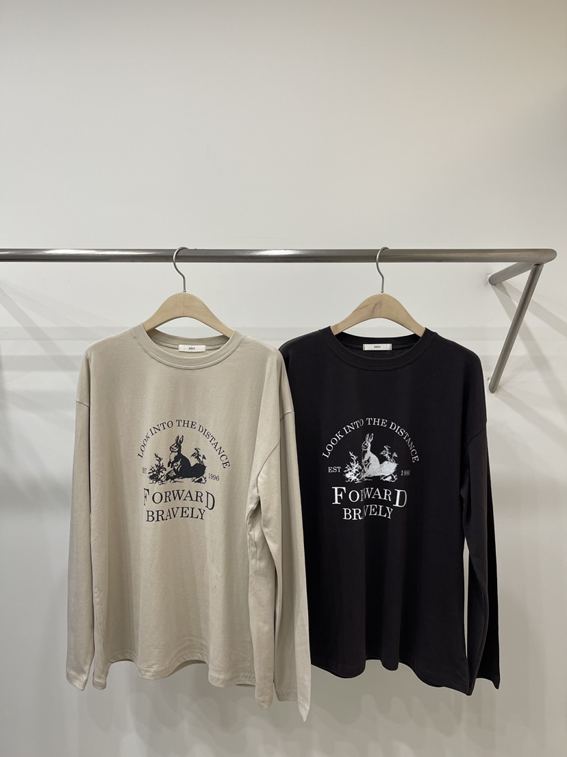 FIFTY東大門㊣實拍女裝新品職業真品推薦熱賣25秋冬長袖T恤FIFTY長袖T恤