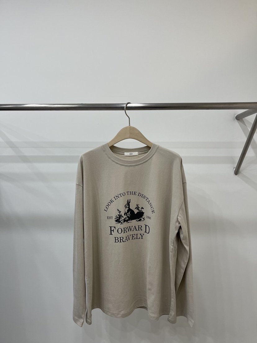 FIFTY東大門㊣實拍女裝新品職業真品推薦熱賣25秋冬長袖T恤FIFTY長袖T恤