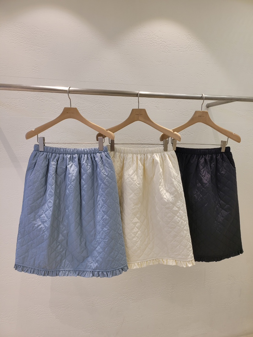 THE OTHER東大門㊣直郵女裝新款真品半身裙中短裙蕾絲絎縫THE OTHER半身裙/中短裙