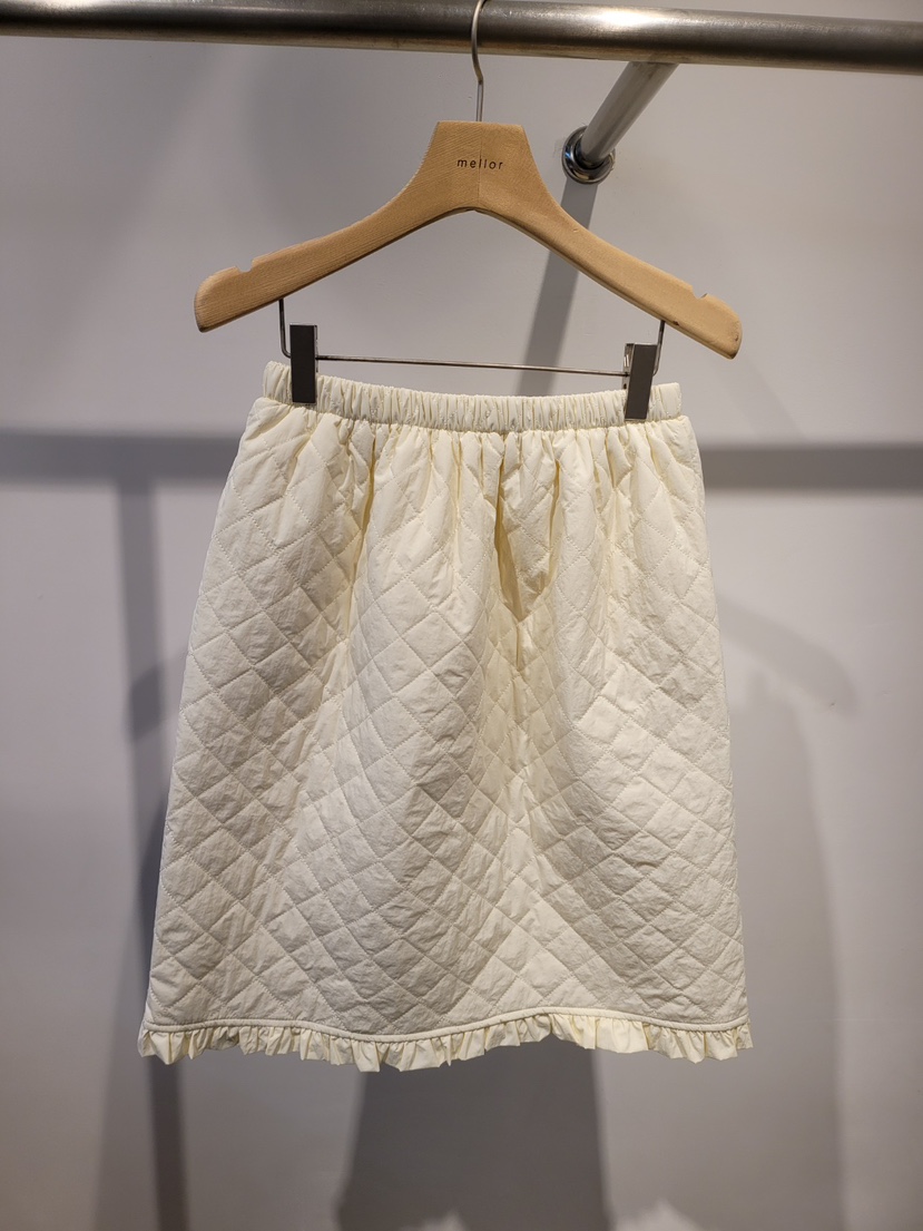 THE OTHER東大門㊣直郵女裝新款真品半身裙中短裙蕾絲絎縫THE OTHER半身裙/中短裙