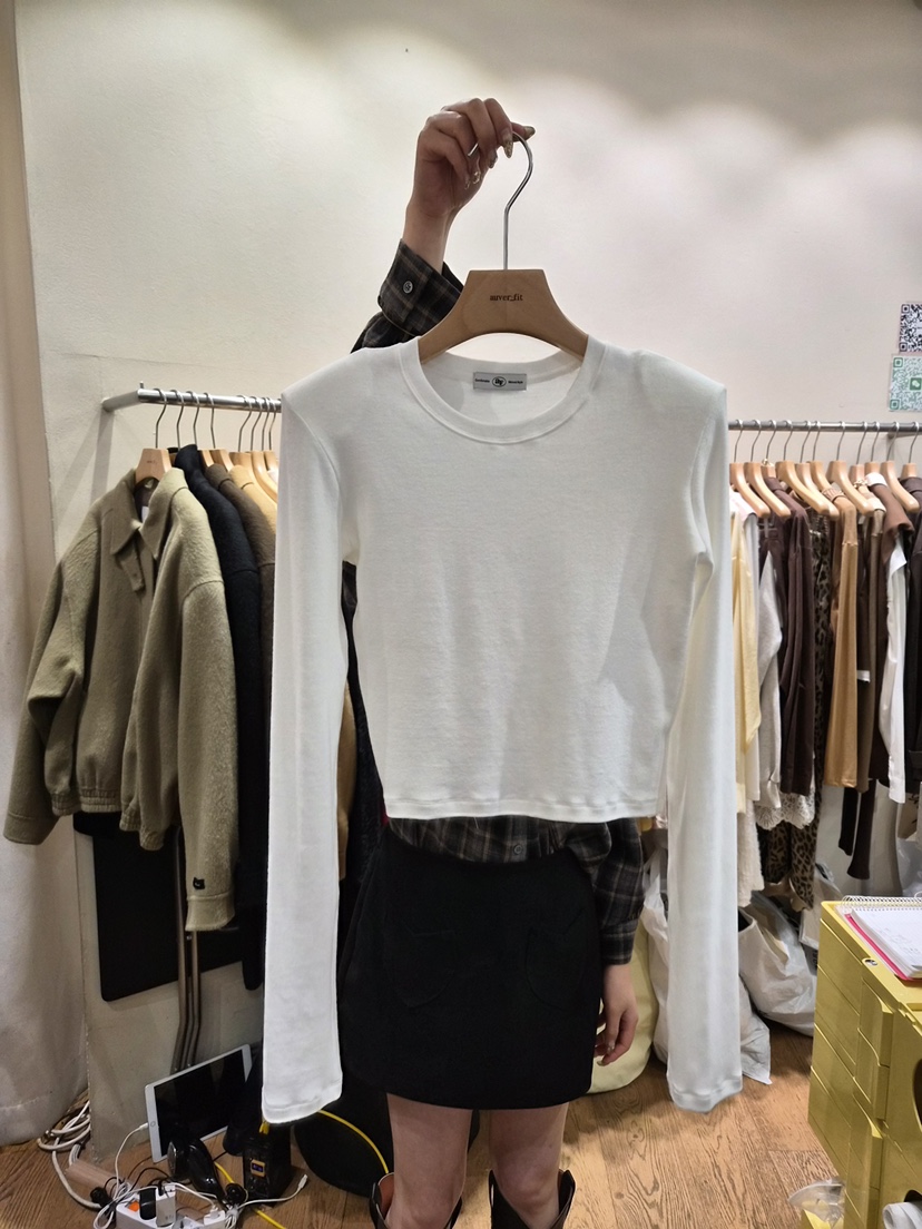 AUVERFIT東大門㊣代購女士新款推薦職業人氣休閑時尚長袖T恤AUVERFIT長袖T恤