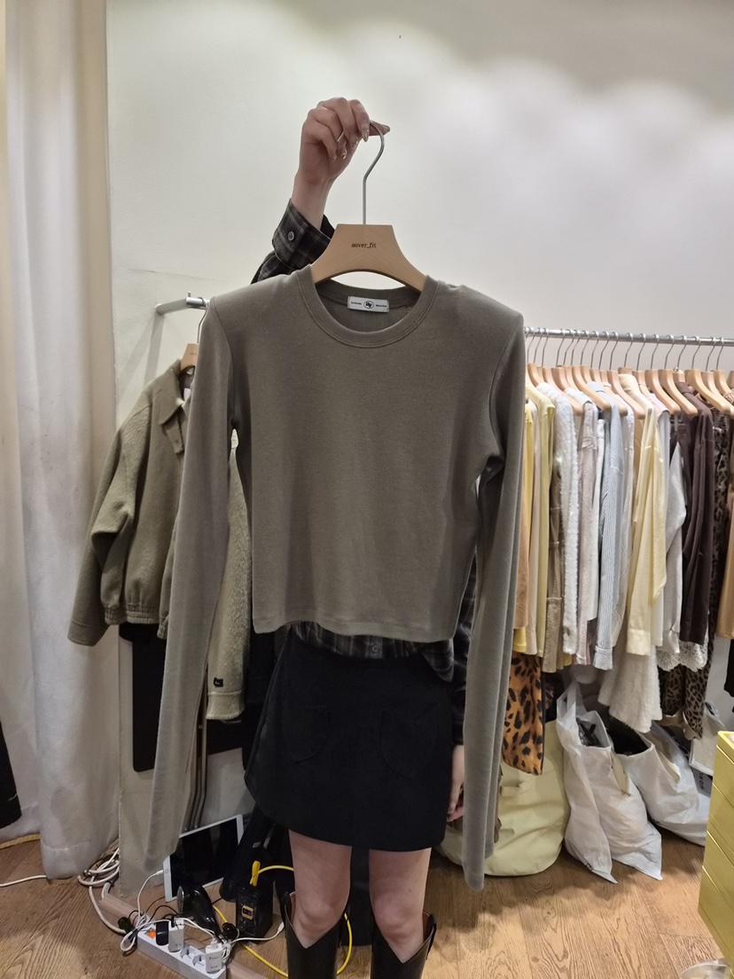 AUVERFIT東大門㊣代購女士新款推薦職業人氣休閑時尚長袖T恤AUVERFIT長袖T恤圖色2