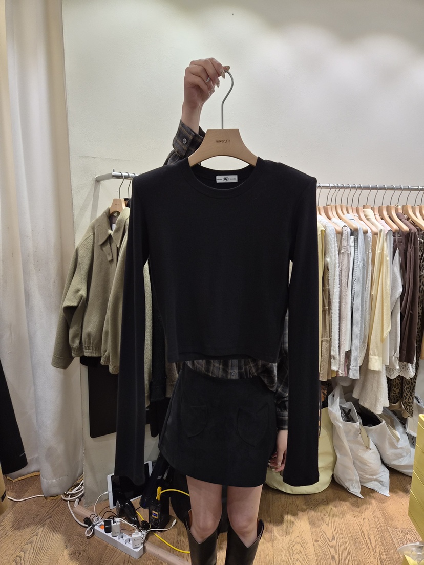 AUVERFIT東大門㊣代購女士新款推薦職業人氣休閑時尚長袖T恤AUVERFIT長袖T恤圖色4