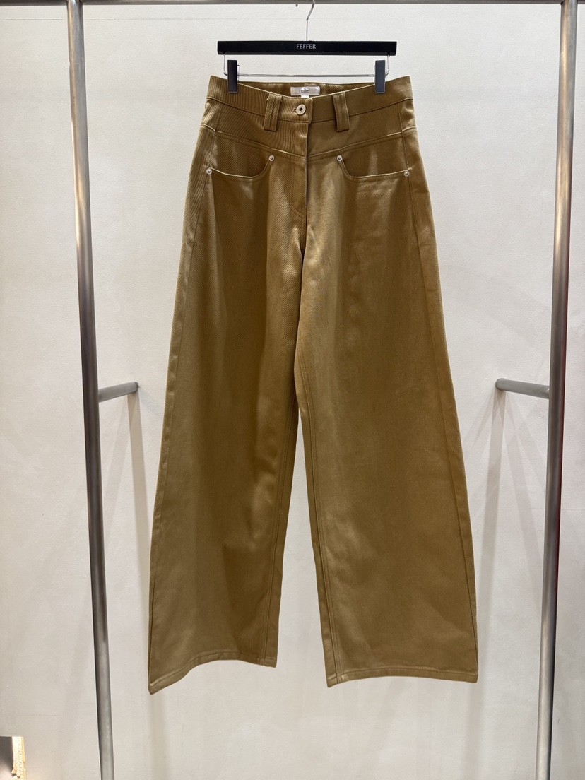 FEFFER韓國直郵㊣女士新品25秋冬職業休閑真品熱賣推薦休閑褲FEFFER休閑褲