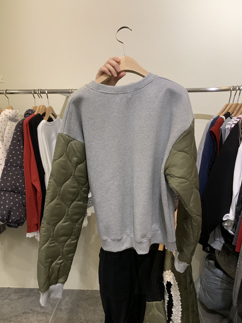 JUPITER韓國代購㊣女士新款人氣休閑熱賣真品25秋冬衛衣絎縫JUPITER衛衣