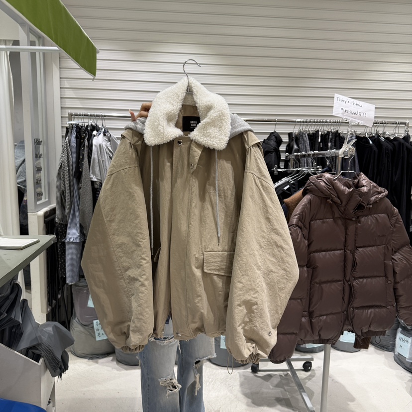 BRICKLANE韓國直郵㊣女裝新款職業人氣推薦熱賣25秋冬夾克假兩件BRICKLANE夾克