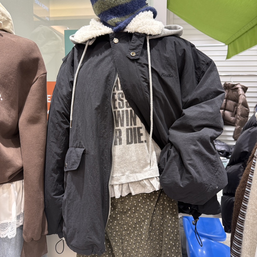 BRICKLANE韓國直郵㊣女裝新款職業人氣推薦熱賣25秋冬夾克假兩件BRICKLANE夾克圖色2