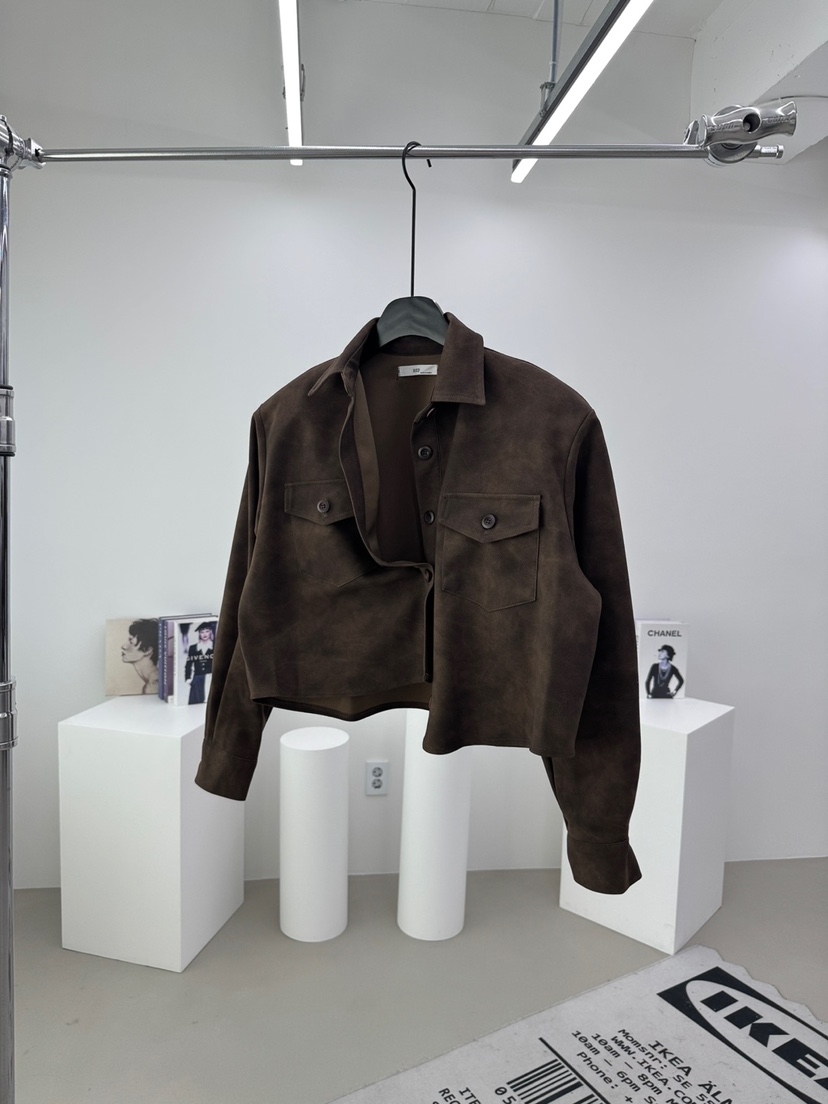 RED-A韓國直郵㊣女裝新品職業人氣真品推薦休閑夾克絨面革RED-A夾克圖色2