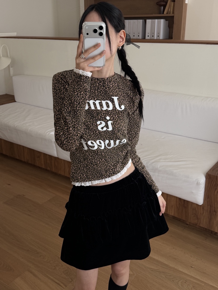 MORE THAN-P東大門㊣實拍女裝新款25秋冬熱賣人氣長袖T恤MORE THAN長袖T恤