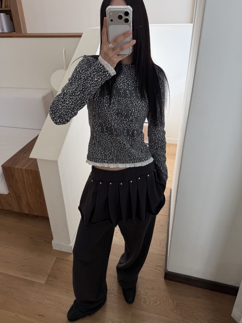 MORE THAN-P東大門㊣實拍女裝新款25秋冬熱賣人氣長袖T恤MORE THAN長袖T恤