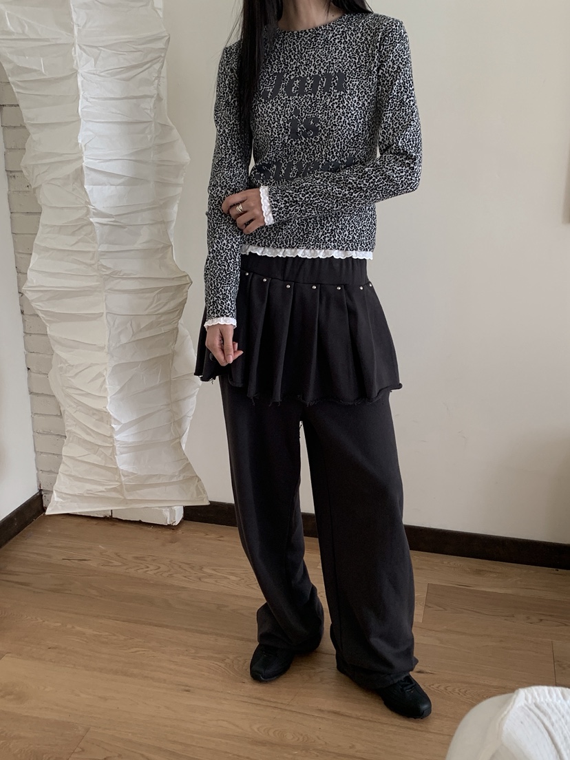 MORE THAN-P東大門㊣實拍女裝新款25秋冬熱賣人氣長袖T恤MORE THAN長袖T恤