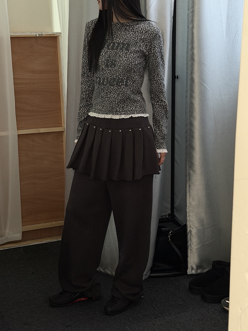 MORE THAN-P東大門㊣實拍女裝新款25秋冬熱賣人氣長袖T恤MORE THAN長袖T恤