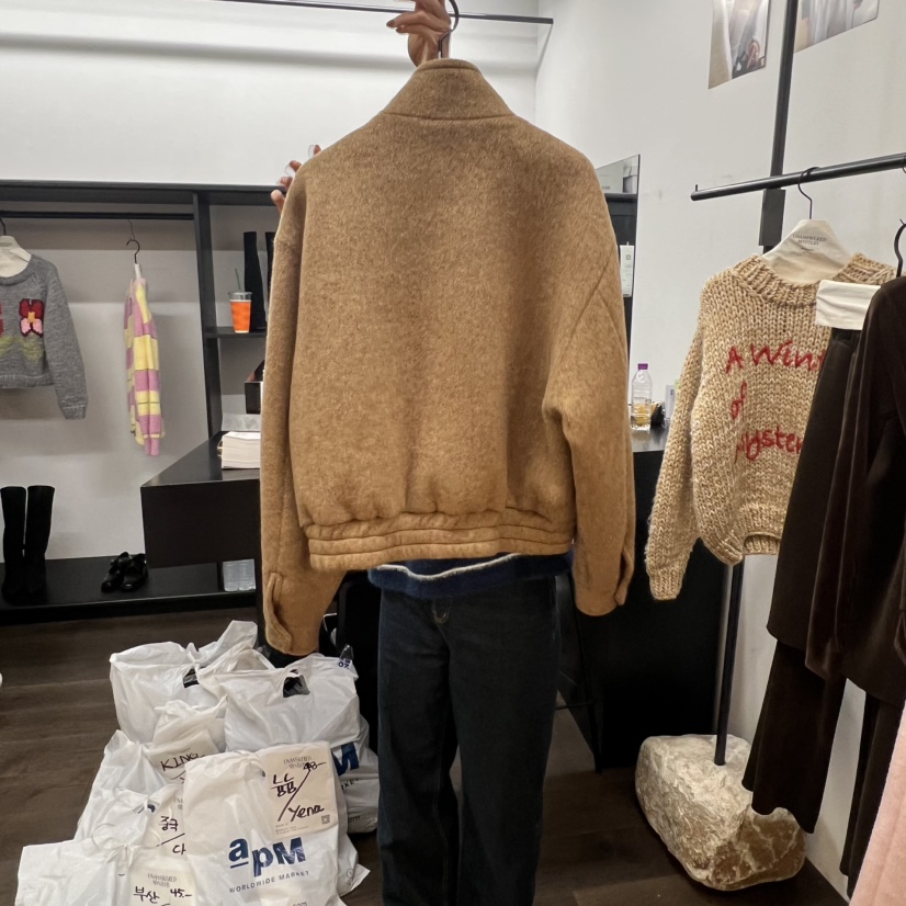 UNANSWERED-MYSTERY韓國代購㊣女裝新款真品熱賣夾克人字紋UNANSWERED-MYSTERY夾克