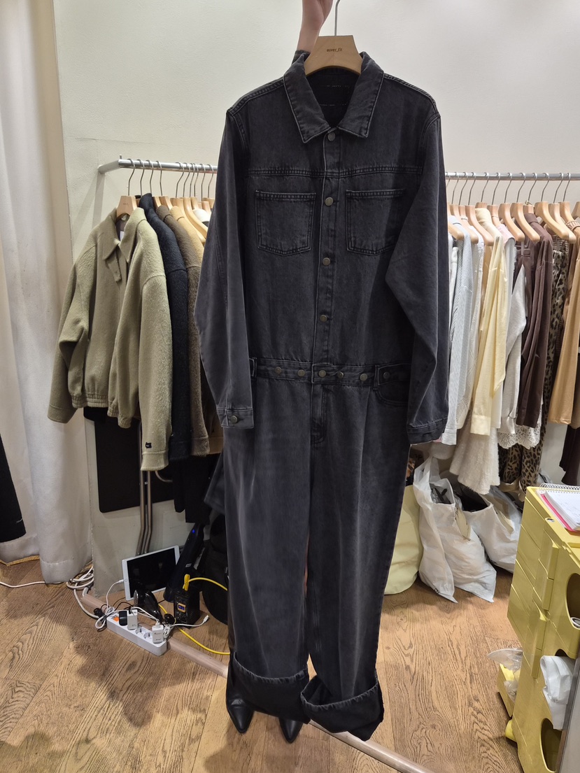 AUVERFIT東大門㊣實拍女士新品職業人氣真品25秋冬連體褲紐扣AUVERFIT連體褲