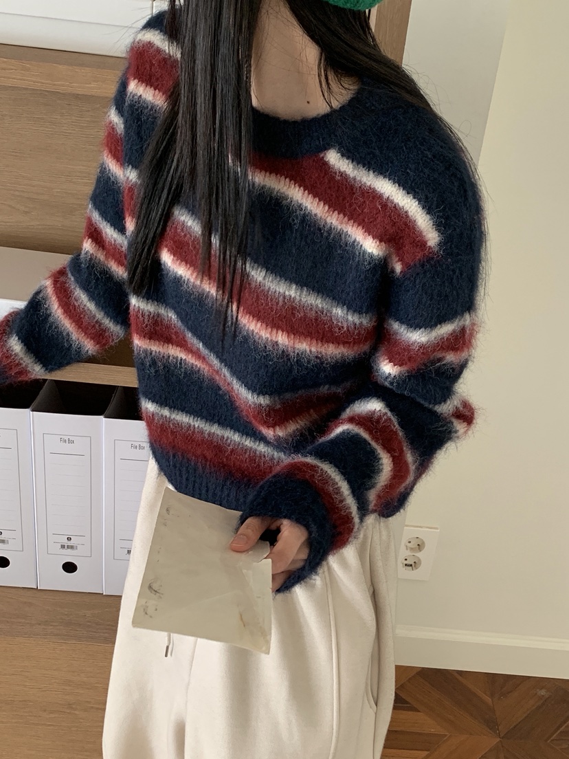 MORE THAN-P東大門㊣實拍女士新品時尚推薦25秋冬職業針織衫MORE THAN針織衫