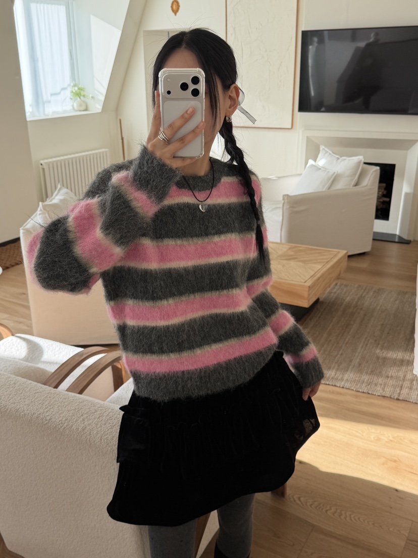 MORE THAN-P東大門㊣實拍女士新品時尚推薦25秋冬職業針織衫MORE THAN針織衫