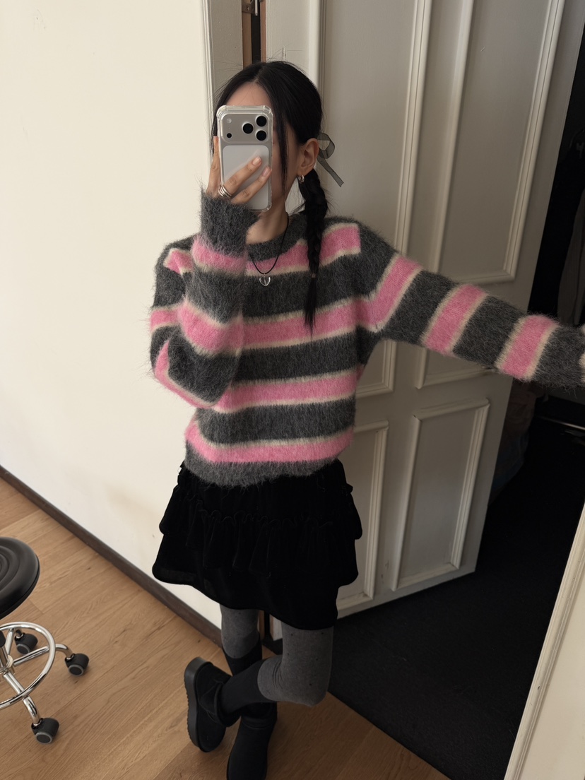 MORE THAN-P東大門㊣實拍女士新品時尚推薦25秋冬職業針織衫MORE THAN針織衫