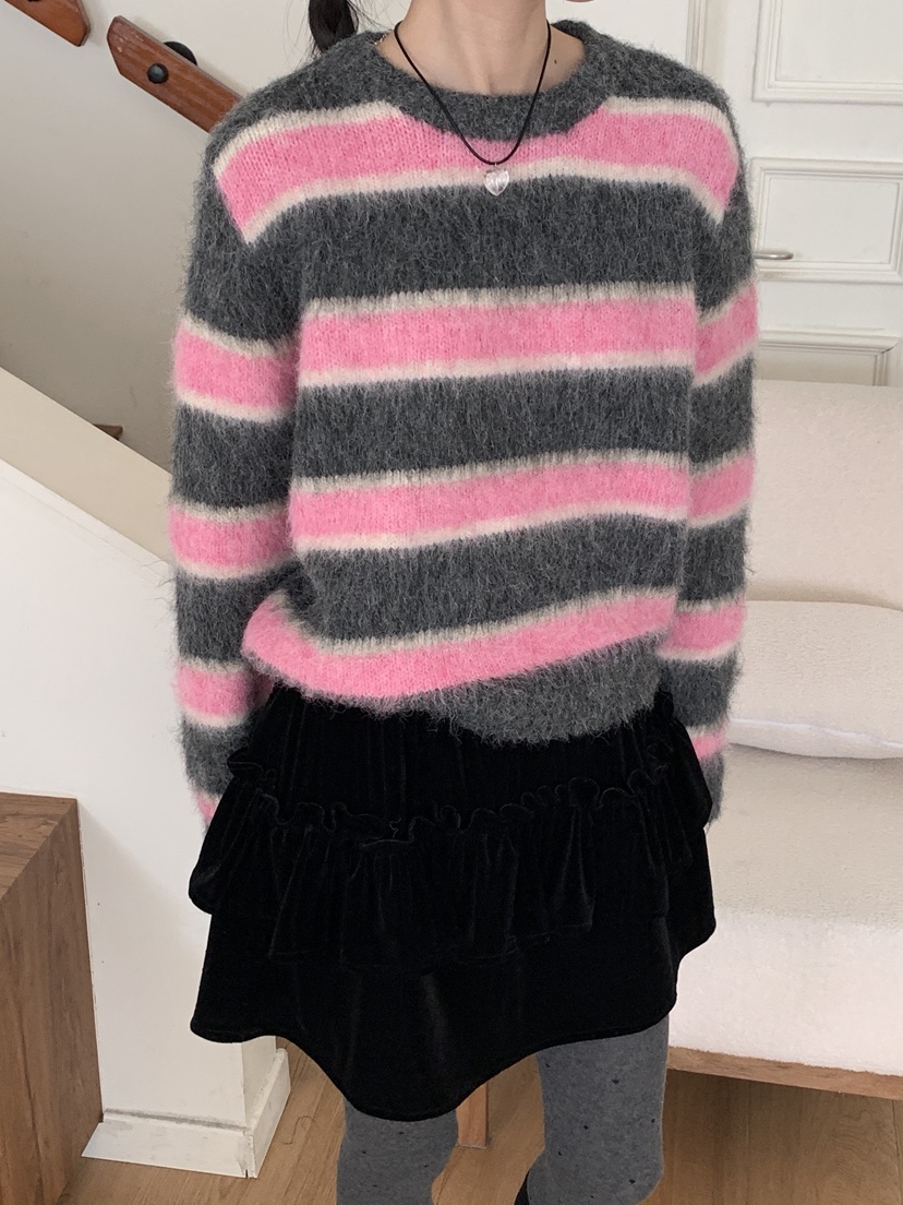 MORE THAN-P東大門㊣實拍女士新品時尚推薦25秋冬職業針織衫MORE THAN針織衫