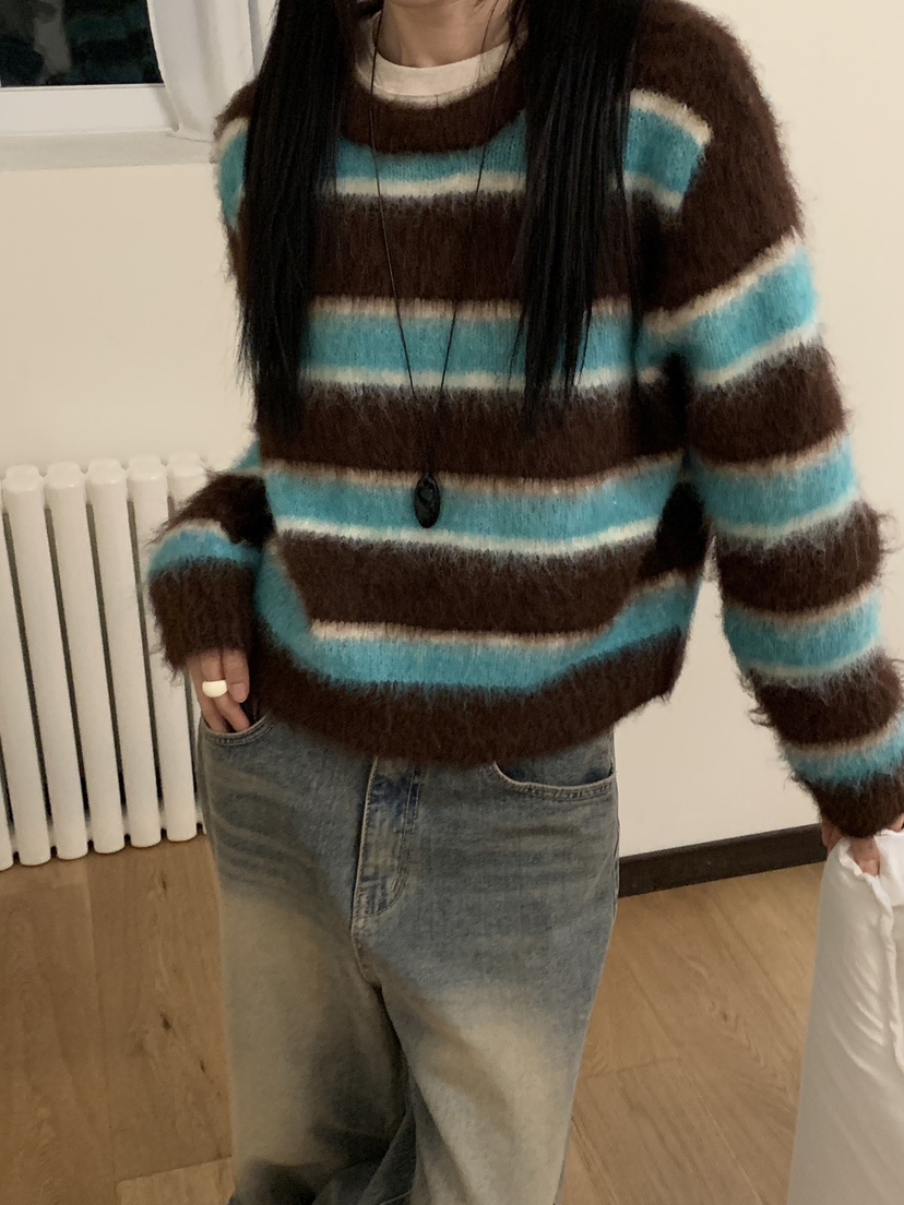 MORE THAN-P東大門㊣實拍女士新品時尚推薦25秋冬職業針織衫MORE THAN針織衫