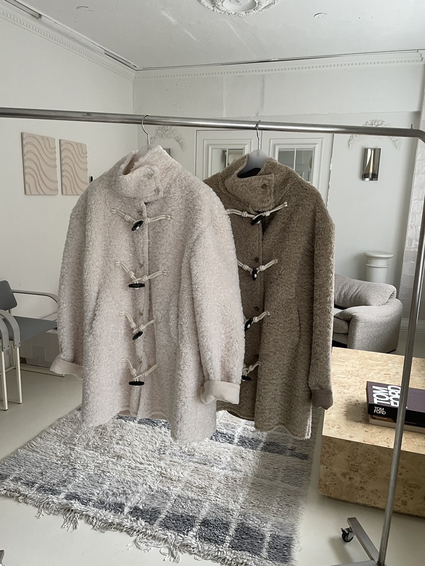 BAHATI韓國代購㊣女士新品時尚真品25秋冬人氣中長款大衣羊毛BAHATI中長款大衣