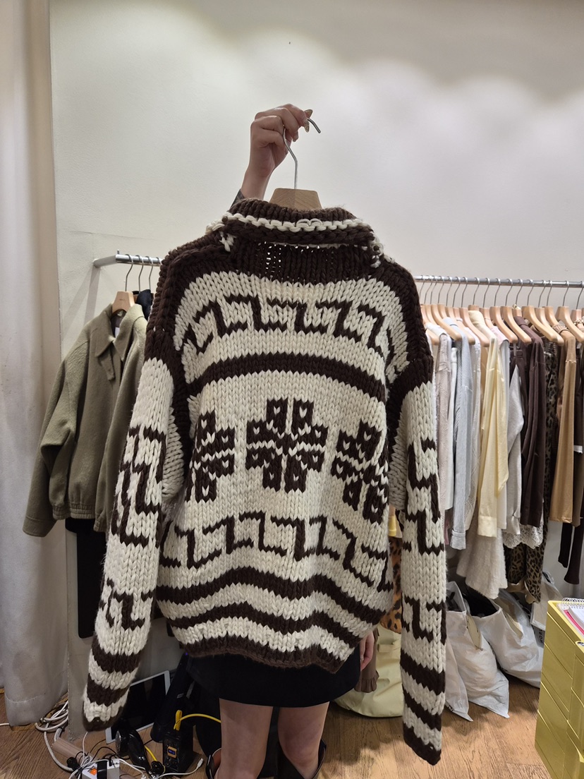 AUVERFIT韓國直郵㊣女裝新款休閑25秋冬人氣時尚針織衫手工AUVERFIT針織衫