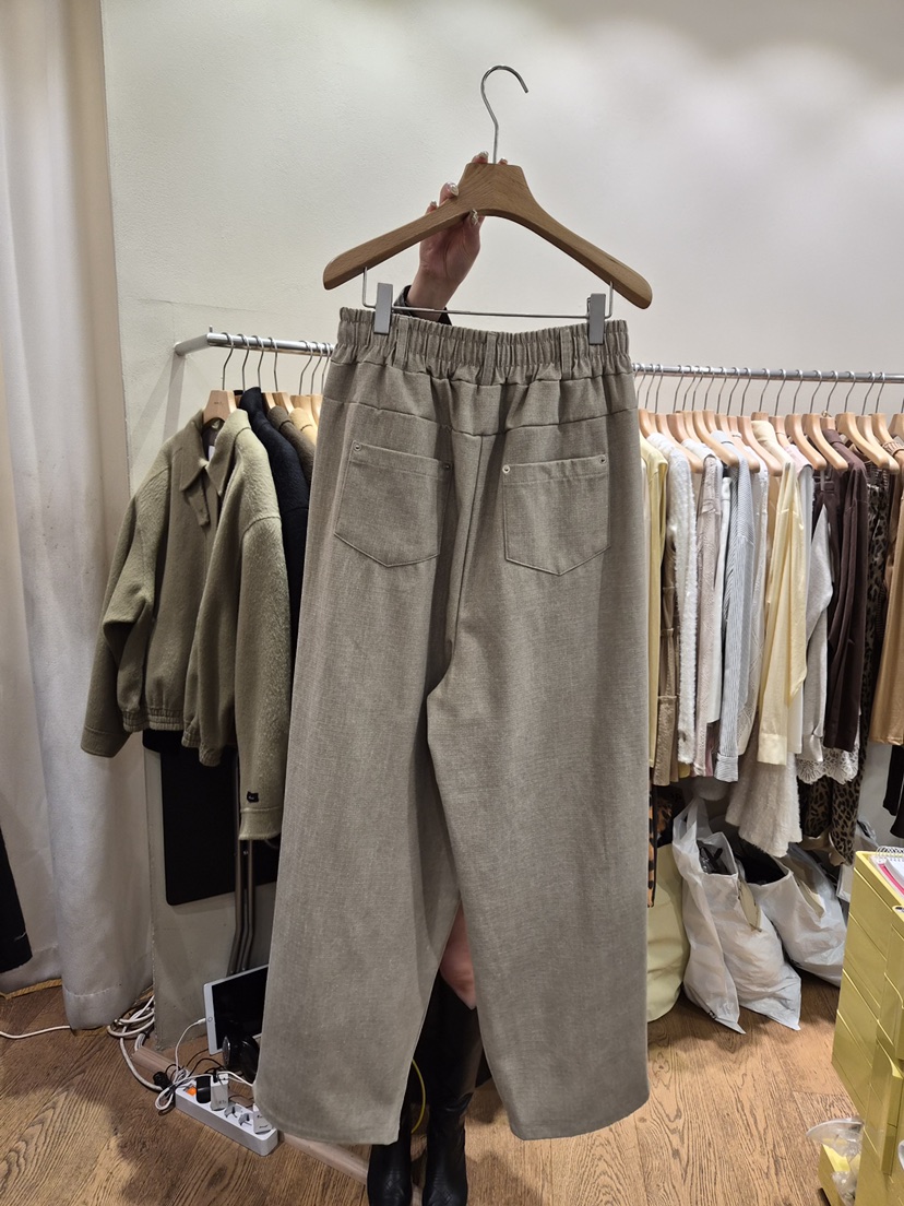 AUVERFIT東大門㊣代購女裝新品25秋冬休閑推薦真品休閑褲絨AUVERFIT休閑褲