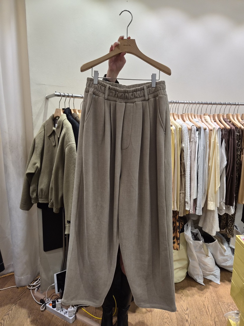 AUVERFIT東大門㊣代購女裝新品25秋冬休閑推薦真品休閑褲絨AUVERFIT休閑褲