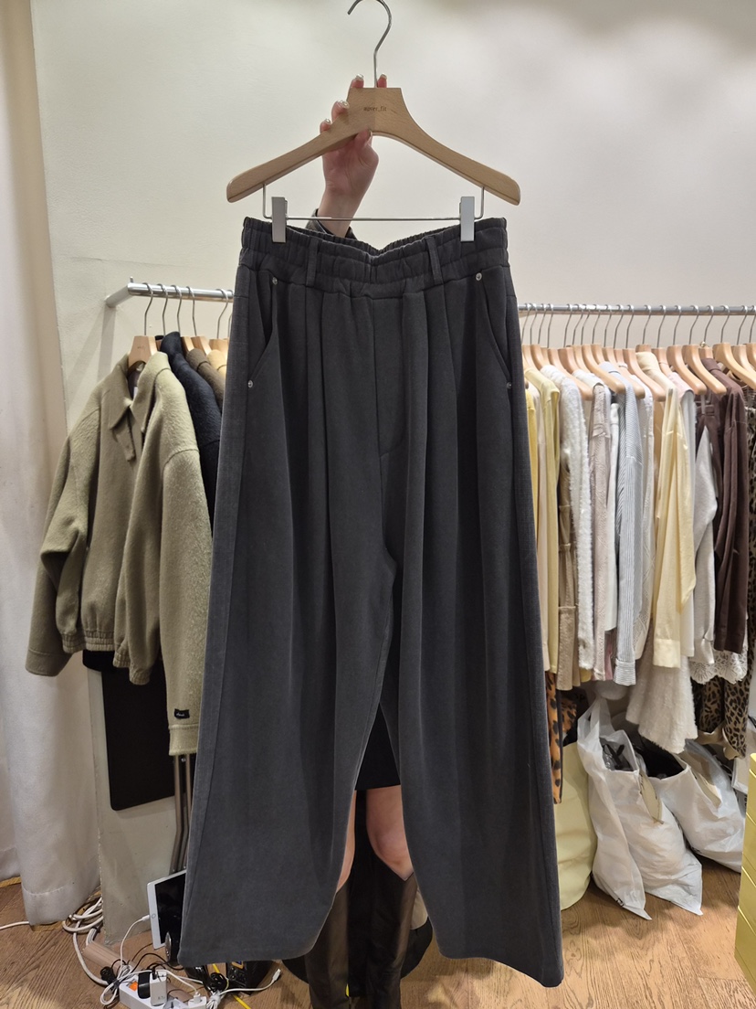 AUVERFIT東大門㊣代購女裝新品25秋冬休閑推薦真品休閑褲絨AUVERFIT休閑褲圖色3