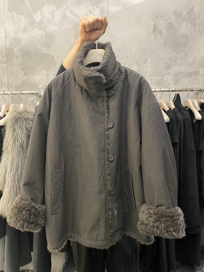 THE VETIVER-A韓國直郵㊣女裝新款25秋冬真品時尚短款大衣VETIVER短款大衣