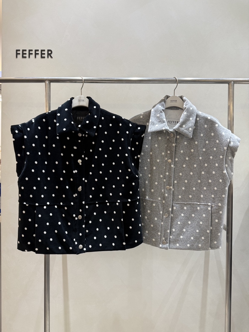FEFFER東大門㊣實拍女裝新款熱賣人氣真品推薦休閑職業馬甲FEFFER馬甲