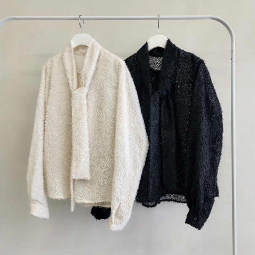 LA BLOOM韓國直郵㊣女士新品25秋冬真品推薦人氣針織衫含圍巾La Bloom針織衫