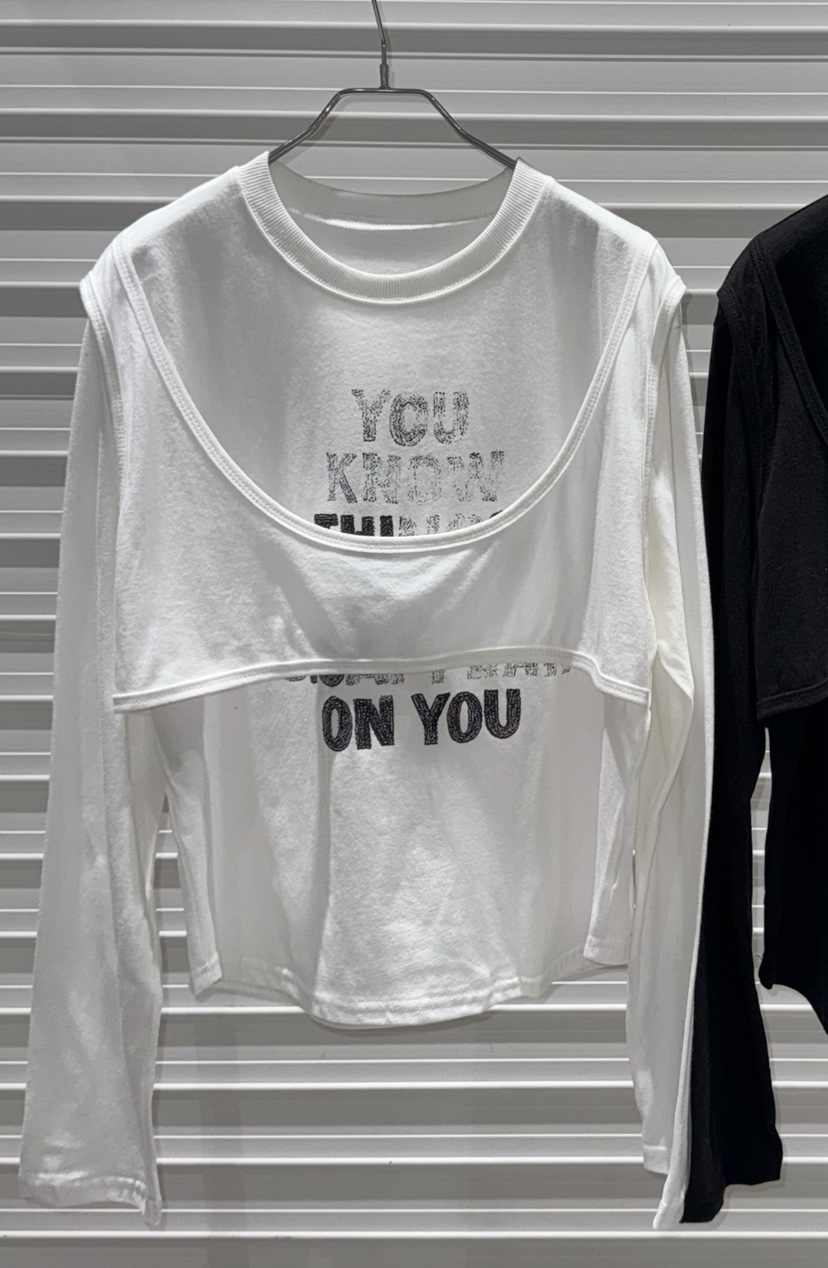 BRICKLANE東大門㊣直郵女士新品休閑熱賣時尚長袖T恤假兩件BRICKLANE長袖T恤圖色2