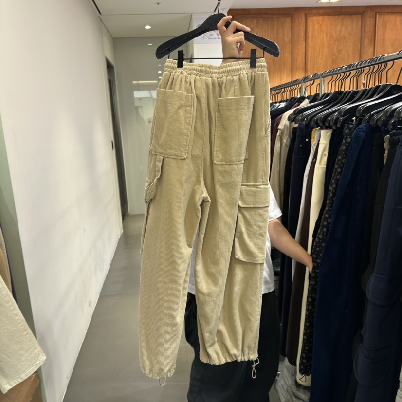 GARMENT-P東大門㊣直郵女裝新款25秋冬推薦熱賣休閑褲口袋GARMENT休閑褲