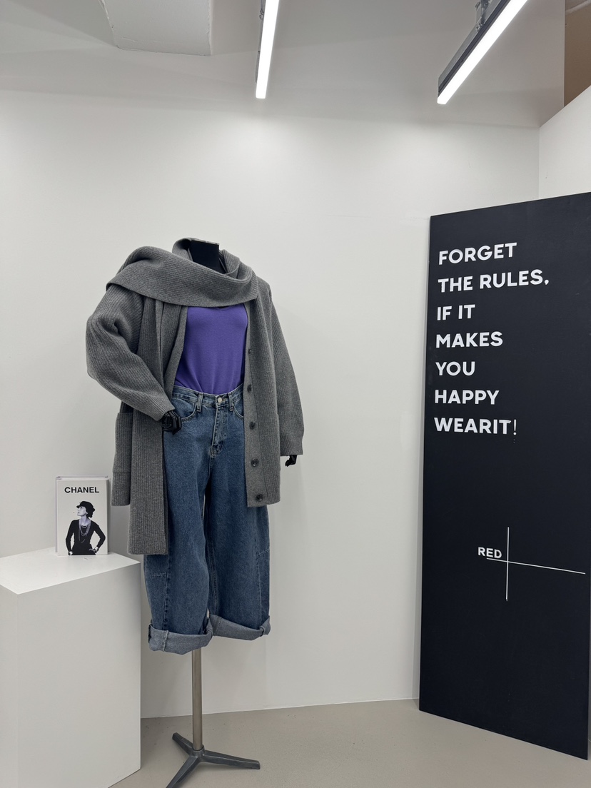 RED-A東大門㊣實拍女裝新款推薦熱賣時尚圍巾披肩羊毛圍巾RED-A圍巾/披肩