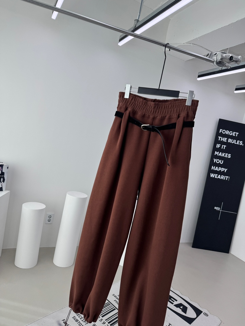 RED-A韓國直郵㊣女士新款真品熱賣休閑休閑褲含腰帶系腰帶RED-A休閑褲圖色2