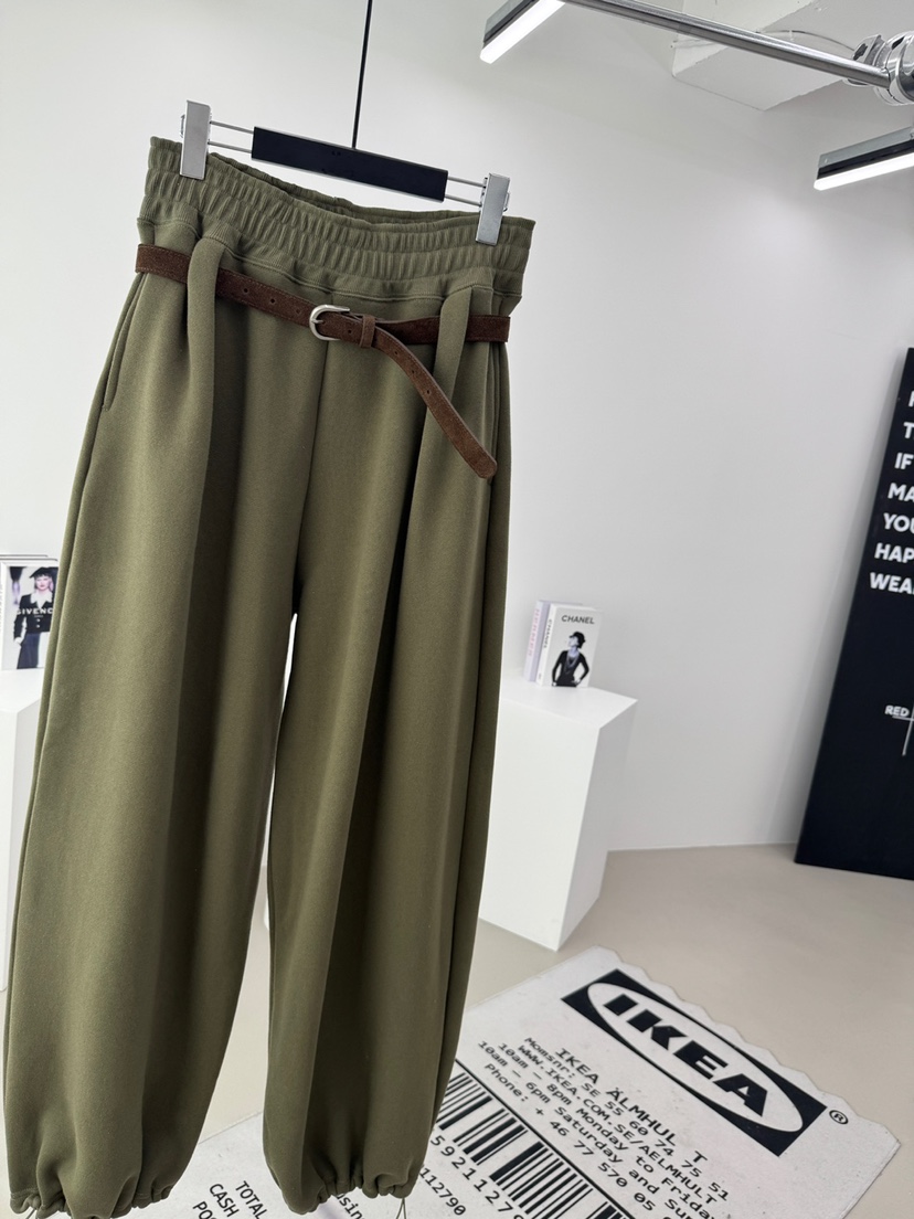 RED-A韓國直郵㊣女士新款真品熱賣休閑休閑褲含腰帶系腰帶RED-A休閑褲圖色3